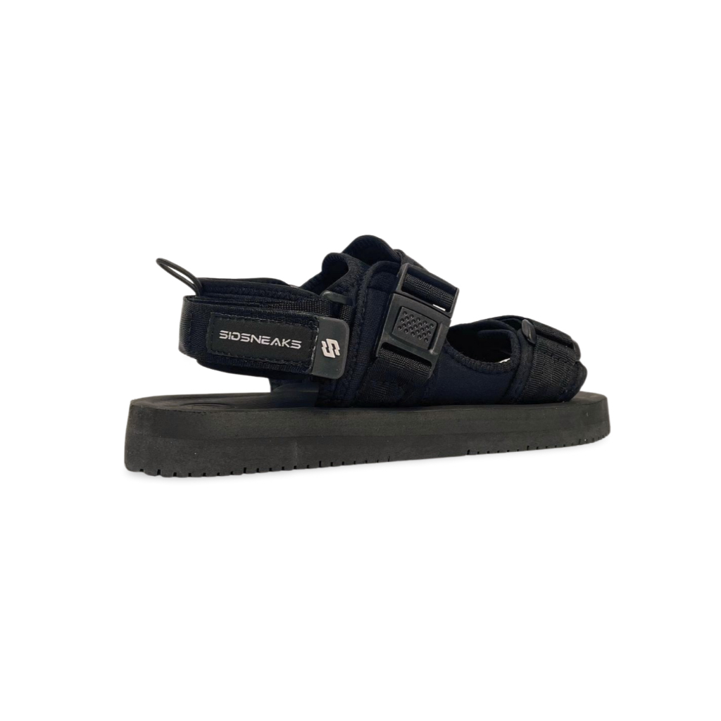 SIDSNEAKS - Ace Full Black - Sandal Gunung Pria Wanita Sandal Traveling Pria