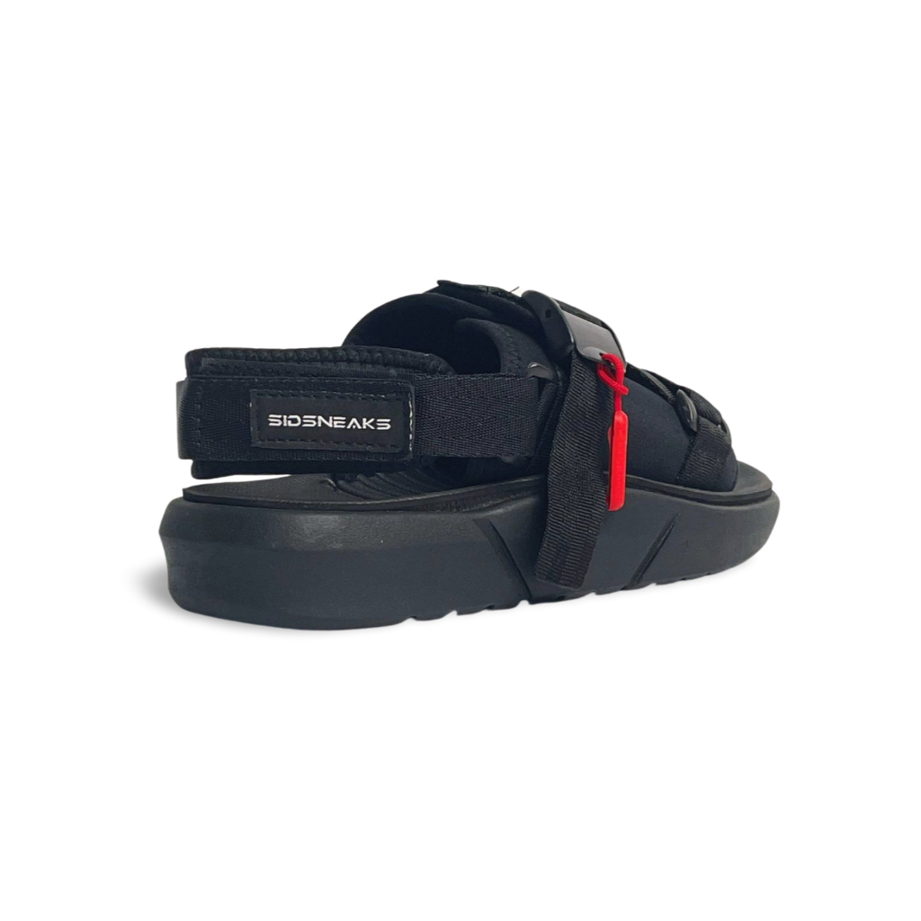 SIDSNEAKS - Vegas All Black - Sandal Gunung Pria Wanita Sandal Traveling Pria