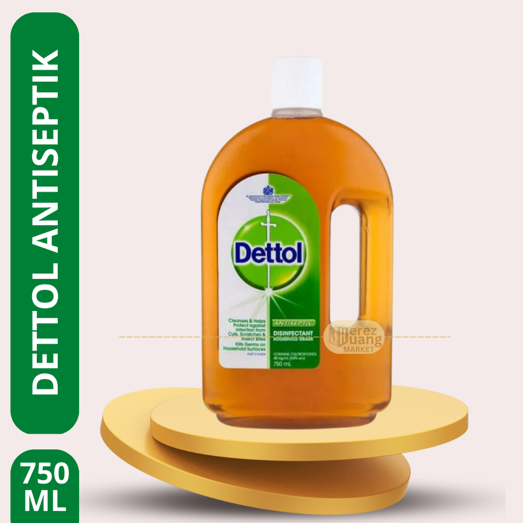 Dettol Antiseptic Liquid, Dettol Cairan Antiseptik 750 ml