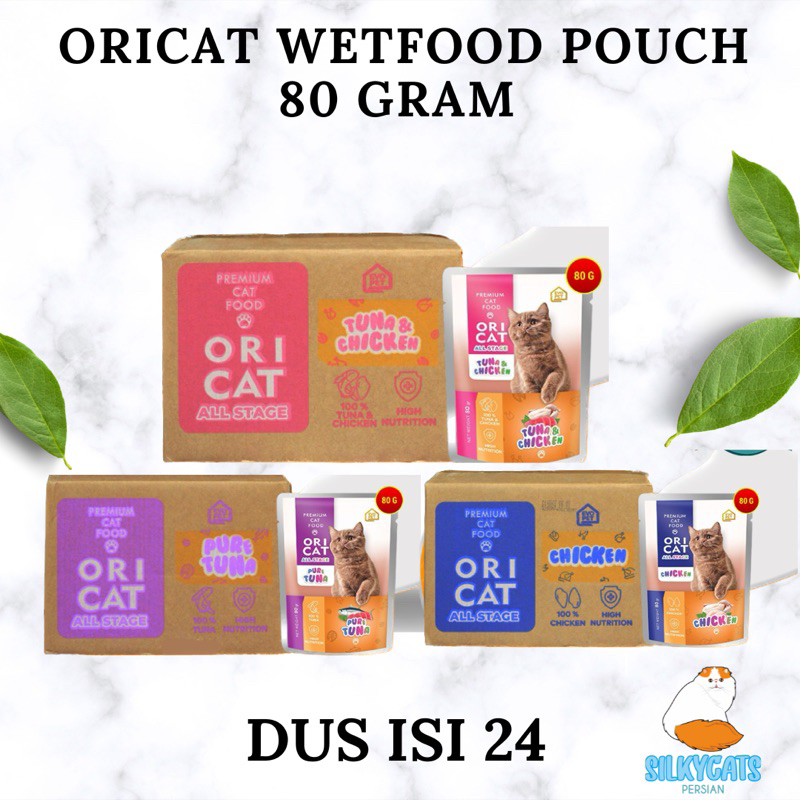 oricat wetfood pouch / sachet 1 dus isi 24.