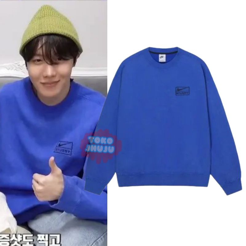 Sweater Jimin Bangtan ceklis Stusy Logo Hitam