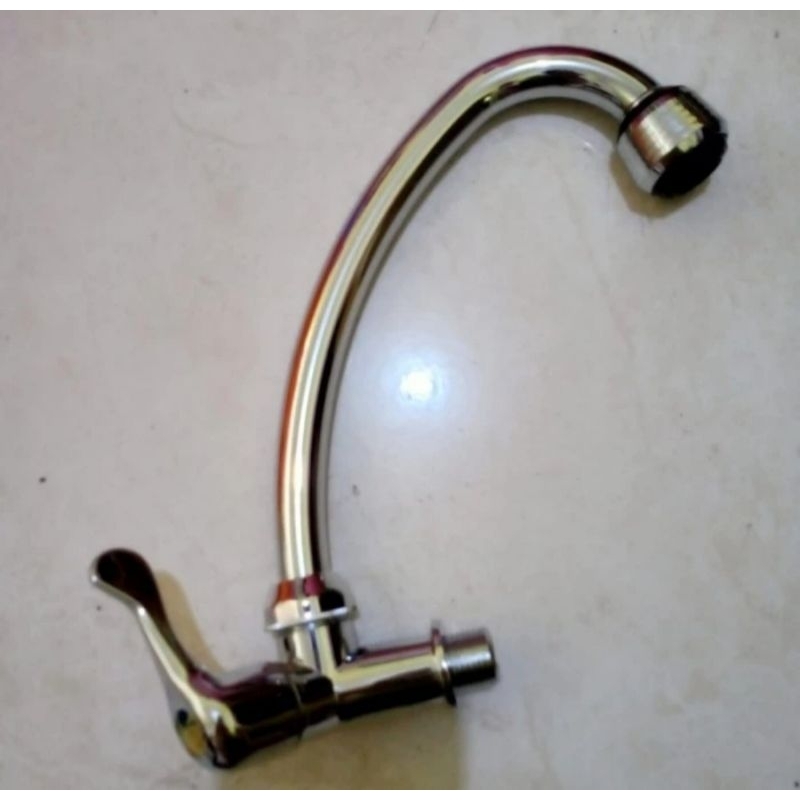 Kran Angsa & Bebek bahan PVC finishing Chrome keran air plastik