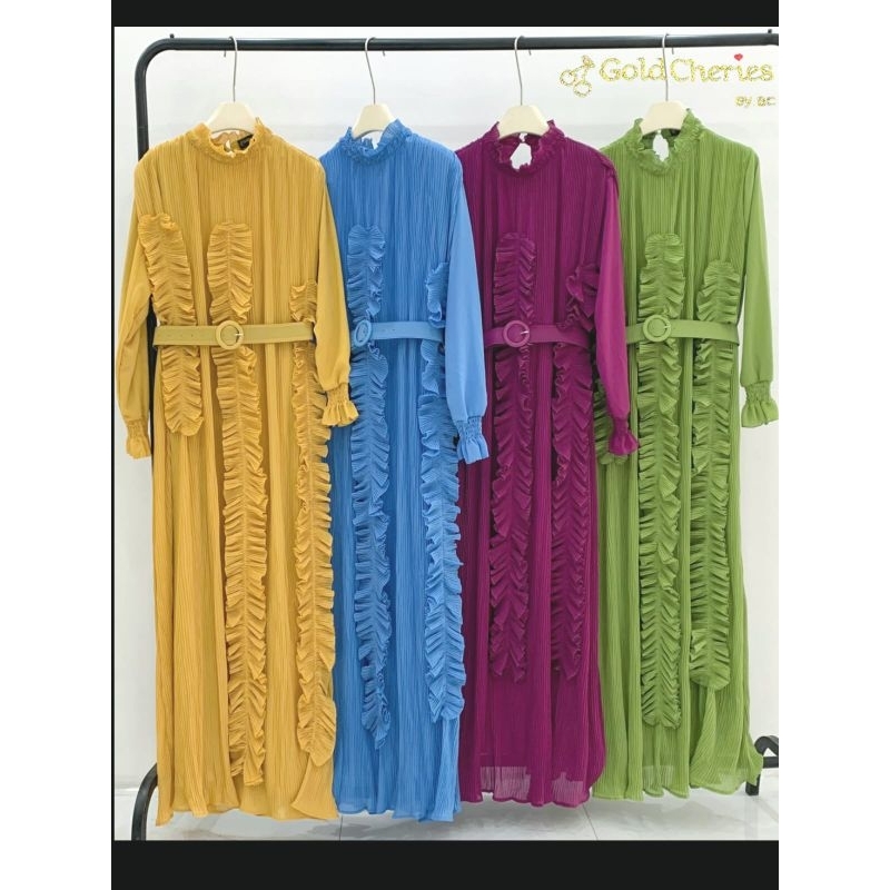 gamis plisket import