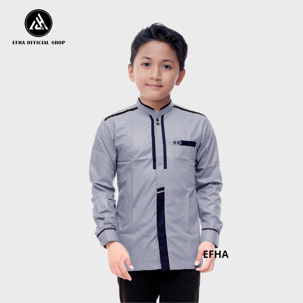 BISA COD- baju koko anak sd-smp/ baju koko anak usia 8 - 15 tahun/ baju koko anak warna navi