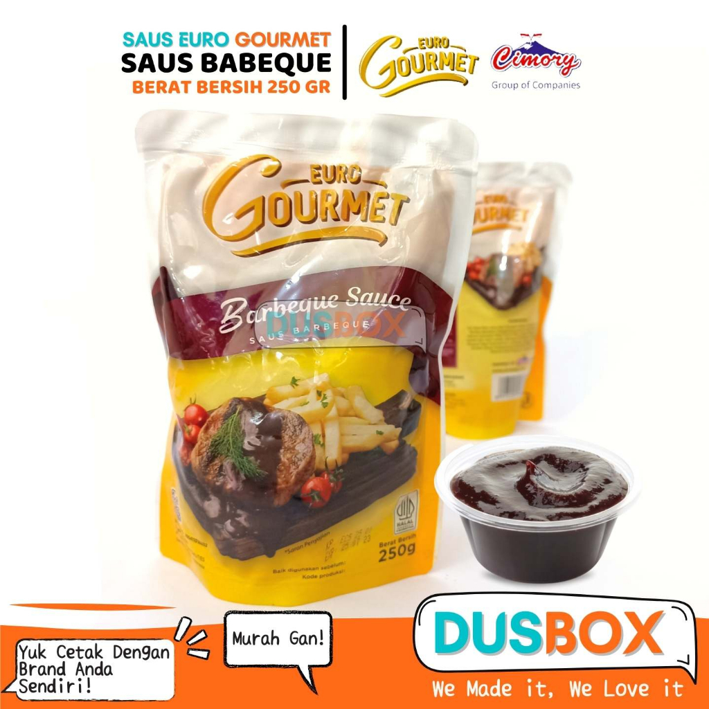 

Euro Gourmet Saus Barbeque / Saus Barbeque / Saus Barbeque Euro Gourmet 250gr / Sambal Barbeque / Sambal Barbeque Euro Gourmet