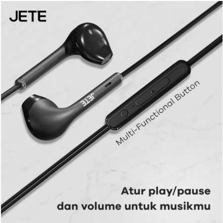 Earphone Headset with Mic Lightning JETE Classic 2