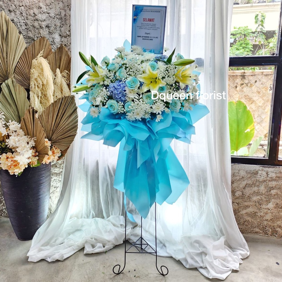 standing bunga dekorasi flower ulang tahun custom