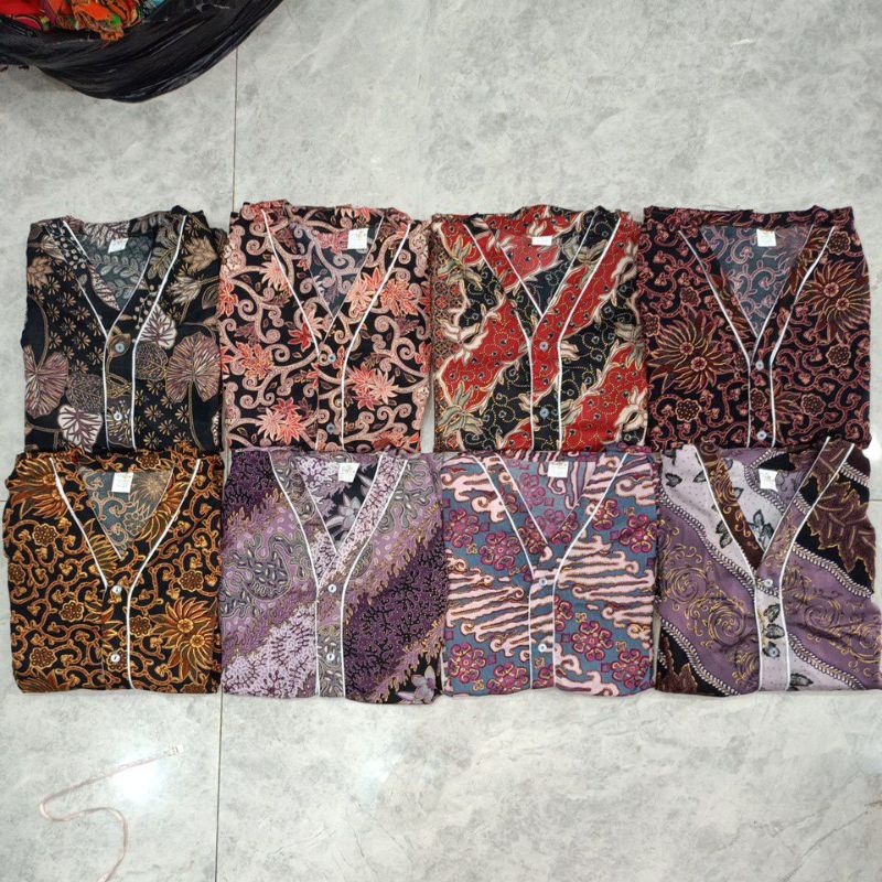 BATIK BAGAN | SIZE M BAJU TIDUR BENANG EMAS ENIX| | PRADA EMAS PIYAMA BATIK BAGANSIAPIAPI| | PIYAMA 