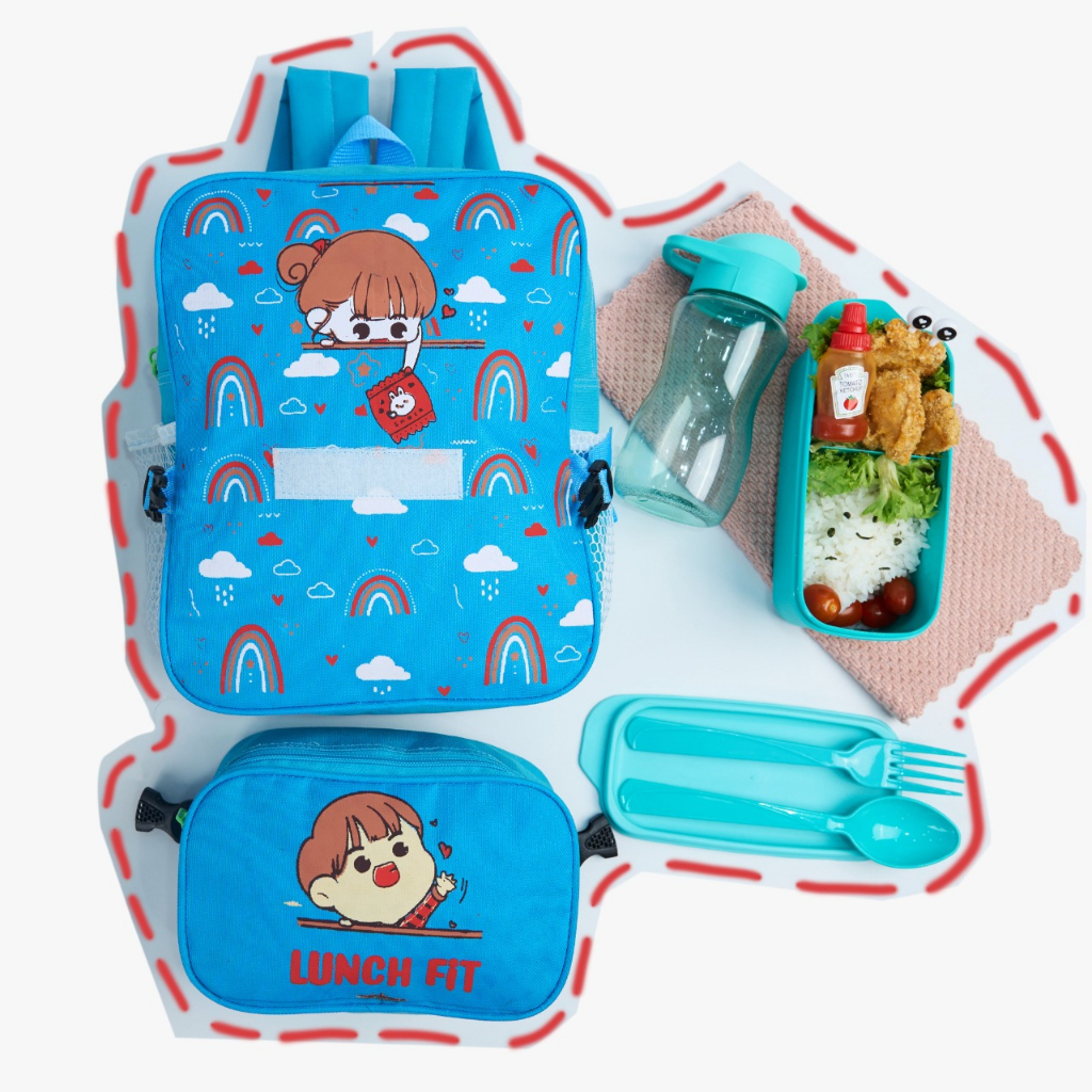 Tas Chimmy Lunch Bag Set Bekal - Panda Houseware