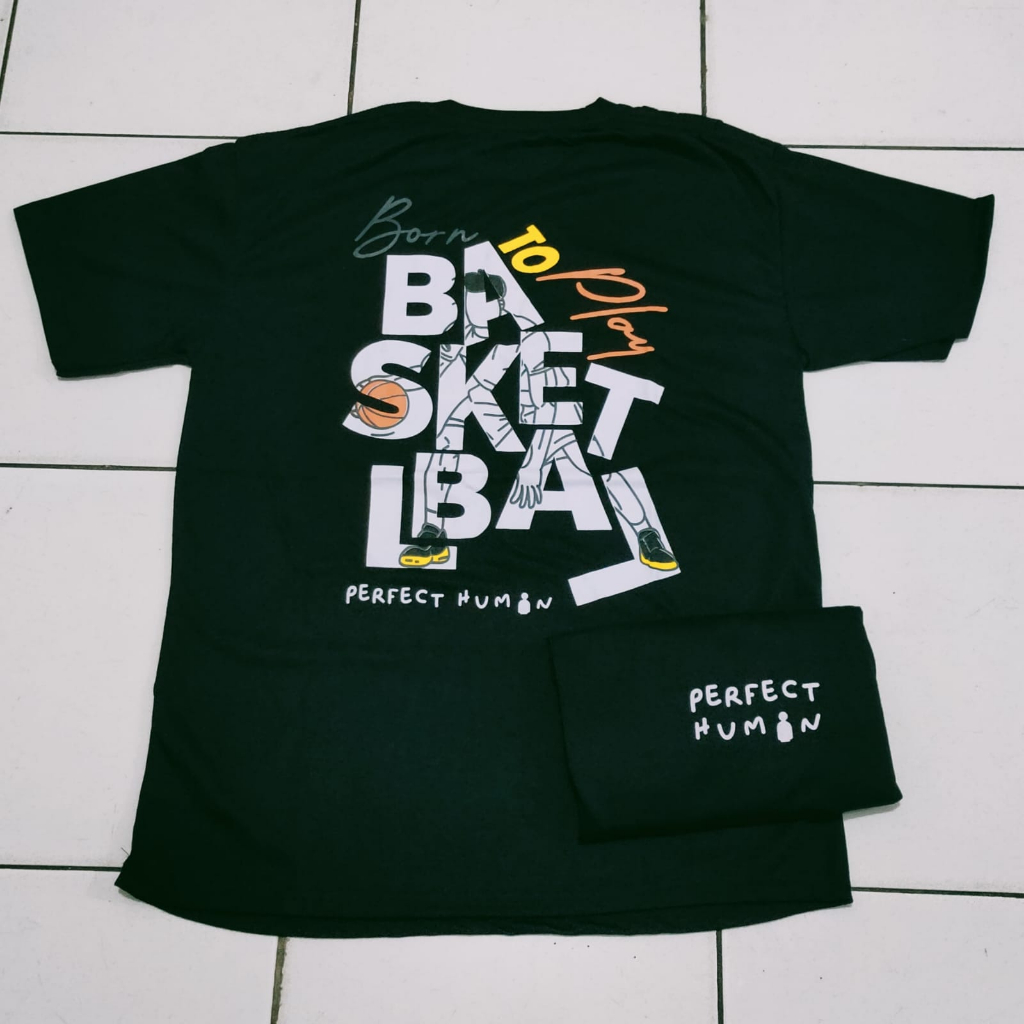 Kaos murah Kaos distro murah baju  distro pria t-shirt murah combed30s PH PLAY BASKETBALL