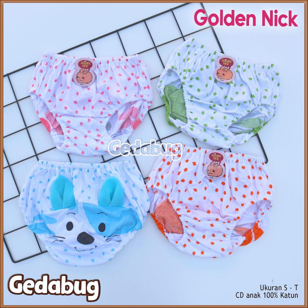 CD Anak Golden nick Kuping | Celana dalam anak karakter lucu | Cd Gn anak Kuping