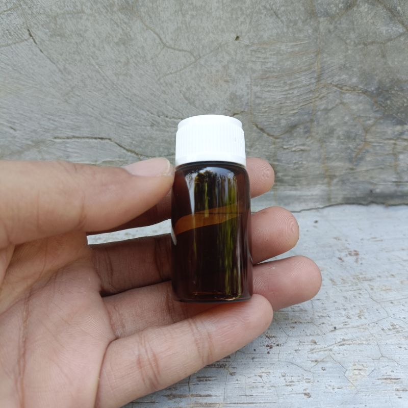 Botol kaca 12ml amber / coklat tutup ulir