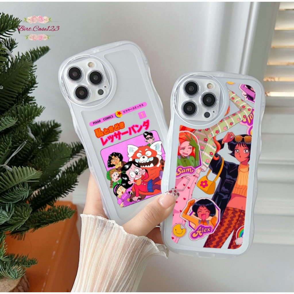 CUSTOM SOFTCASE WAVE GELOMBANG CLEAR CUSTOM COMIC FOR IPHONE 7 8 7+ 8+ X XS XR XS MAX 11 12 13 14 PRO MAX PLUS BC7528