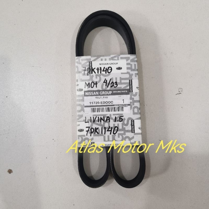 [1PC][7PK1140] FAN BELT VBELT TALI KIPAS NISSAN LIVINA 1.5 - NISSAN 7PK1140