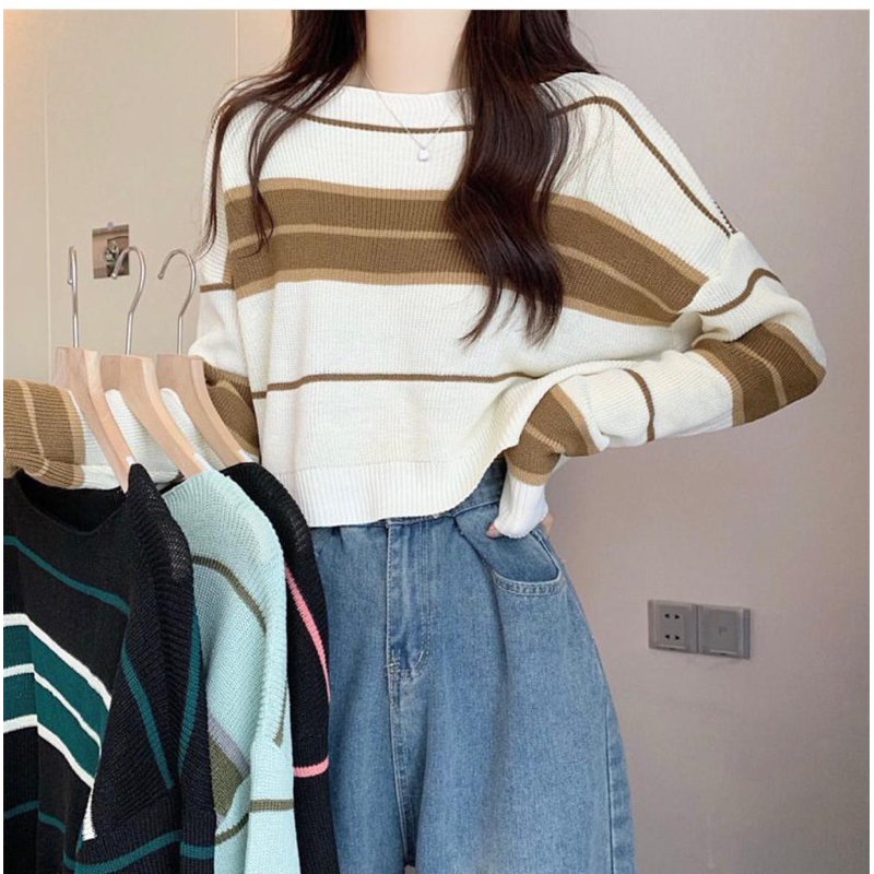 CHIRAA KNITE SWEATER | SWEATER RAJUT WANITA KOREAN KNITTED KEKINIAN