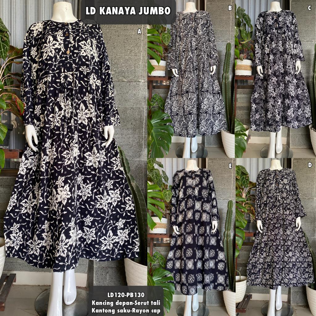 DASTER Gamis BATIK ASLI SOLO  Jumbo Kualitas Super Kain Halus Adem  Grosir Murah