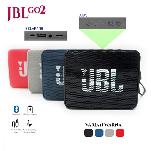 POM Speaker JBL GO 2 Wireless Super Bass Mini Bluetooth Speker Spiker
