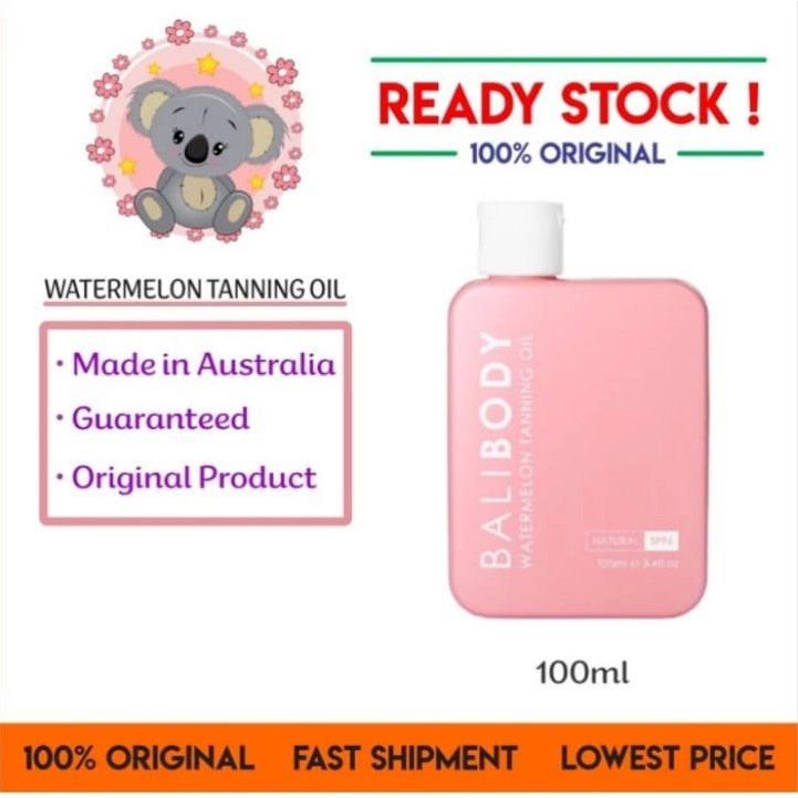 Bali body watermelon water melon tanning oil spf6 (100ml)