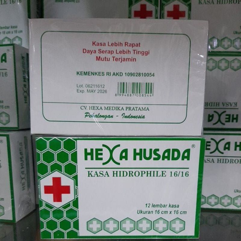 kasa hidrophile isi 12 lembar Hexa Husada