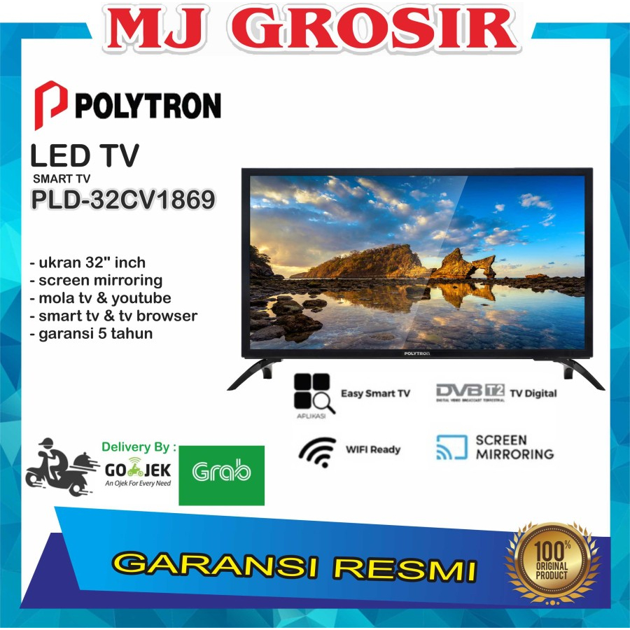 LED TV POLYTRON PLD 32MV1859 32 INCH EASY SMART MOLA