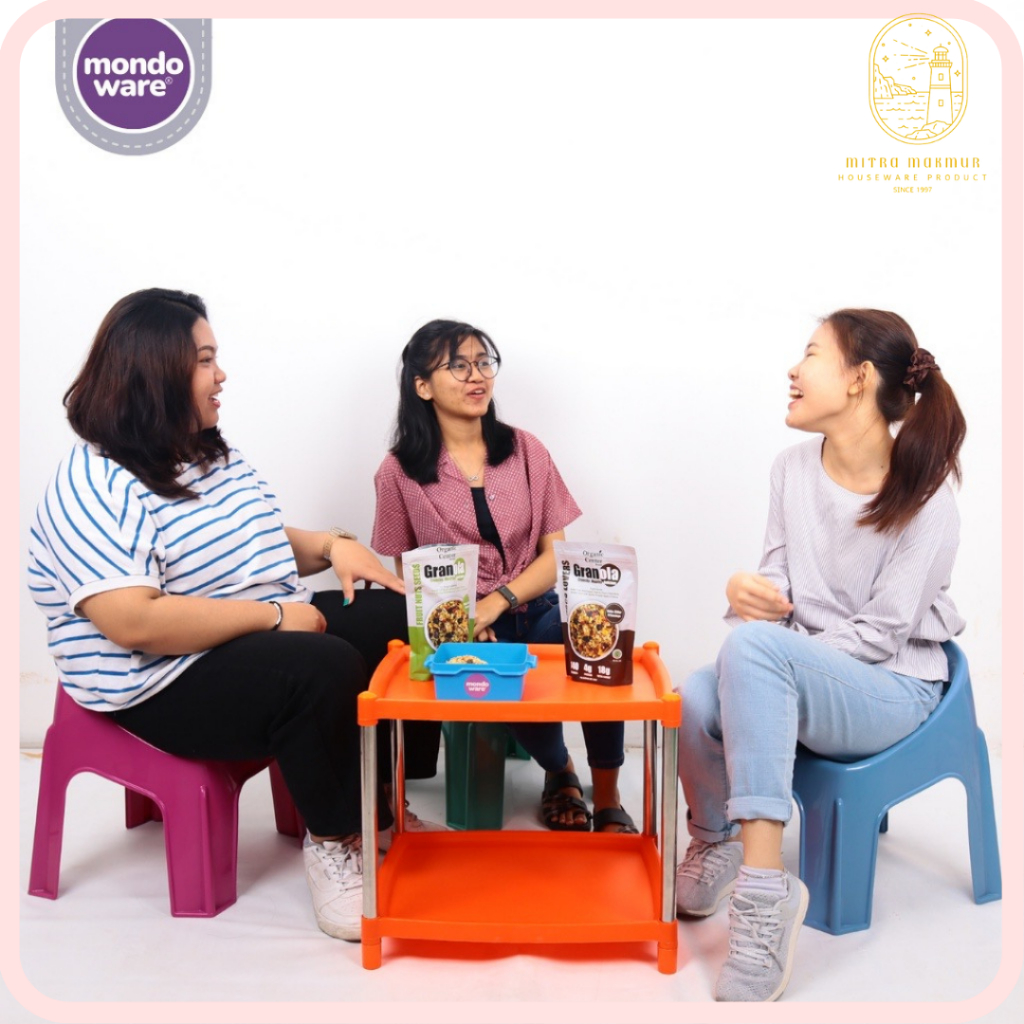 SALE!! MONDOWARE MEJA PLASTIK MEJA TERAS PORTABLE PREMIUM ISMAYA TABLE T4050 MEJA MURAH