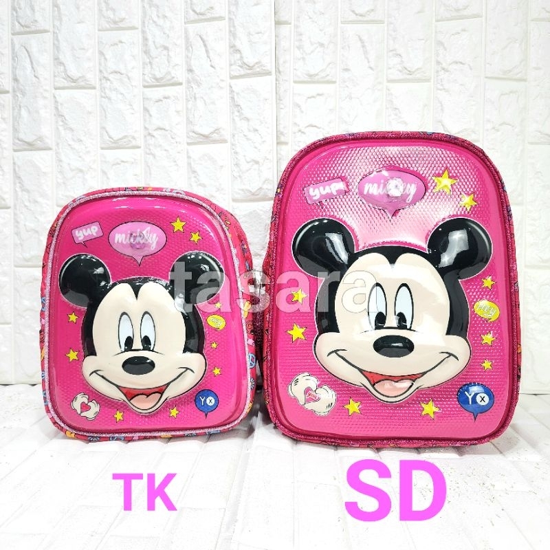 Tas Ransel Timbul 3D Led Ukuran SD TK gambar MIKI