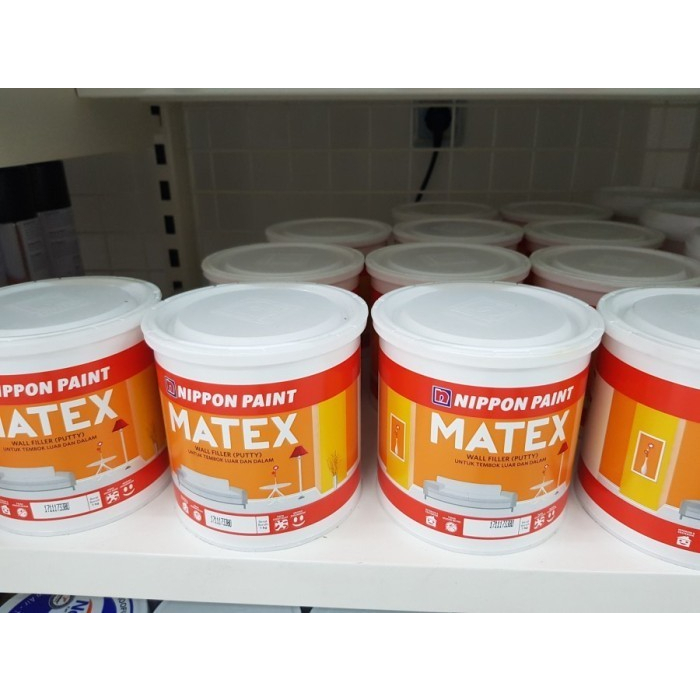 Plamir tembok matex isi 1kg dempul tembok wall putty