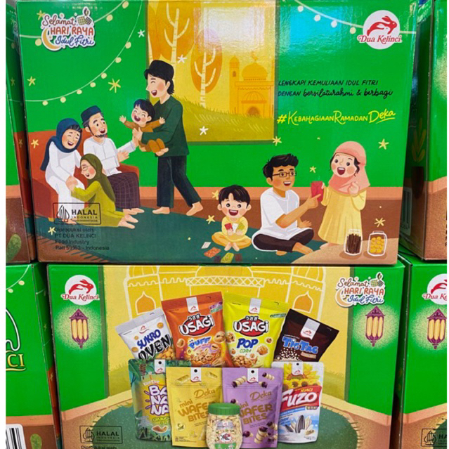 PAKET IDUL FITRI DUA KELINCI ISI 9 834gr / HAMPERS LEBARAN MURAH BANDUNG