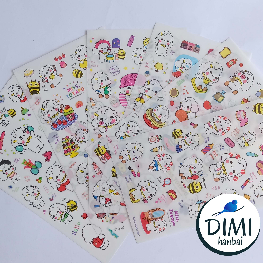 

[DIMI] Sticker Mba Domba 1 Lembar Stiker Miss Toyapu Cute Lucu Imut Aesthetic