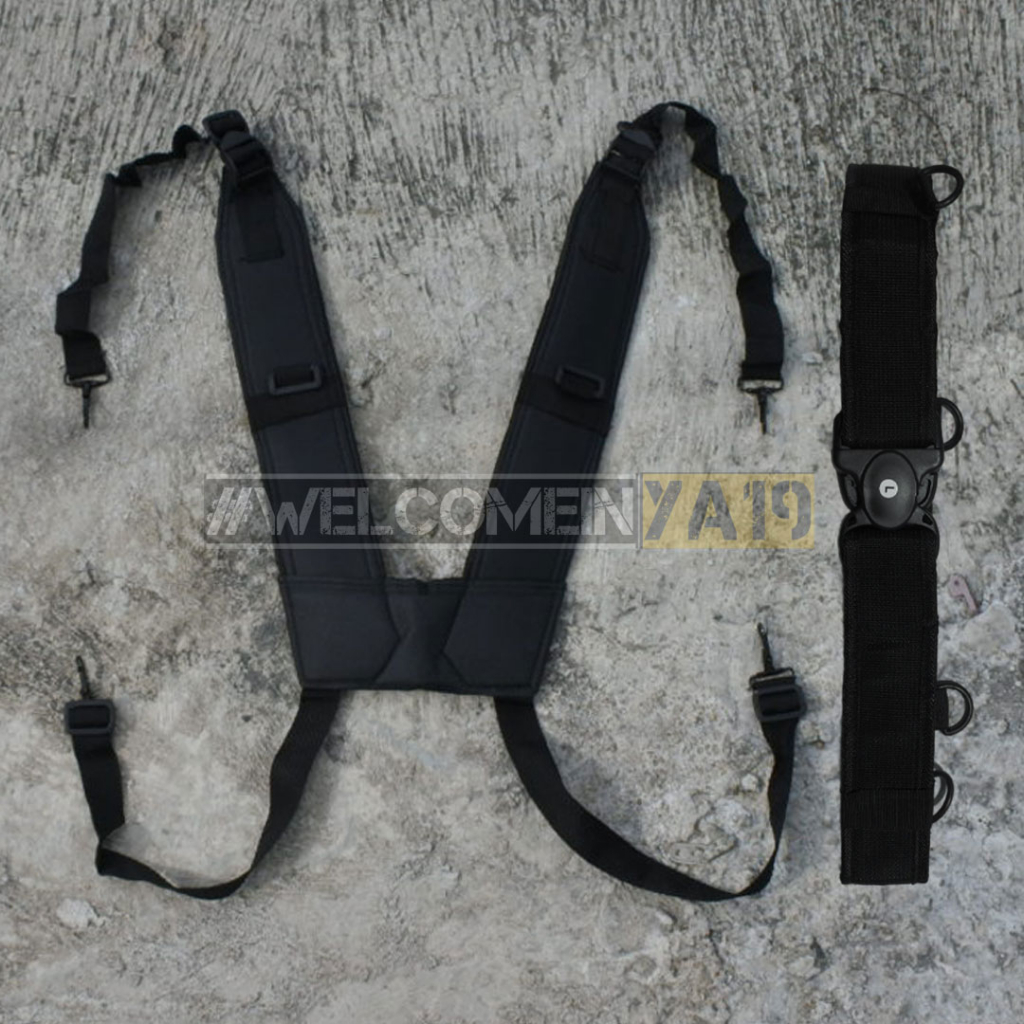 Dahrim Sabuk Kopel Fullset Hitam / Dahrim Sabuk Kopel Linmas / Dahrim Hitam / Sabuk Kopel Hitam