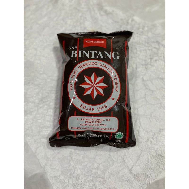 

Kopi Cap Bintang Kopi Hitam Semendo Kopi Robusta Oleh-Oleh khas Muara Enim Sumatera Selatan Palembang