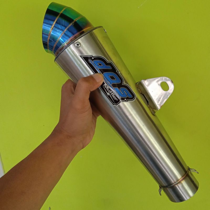 kenalpot dos jiksaw blue NGKER bledek dm50mm