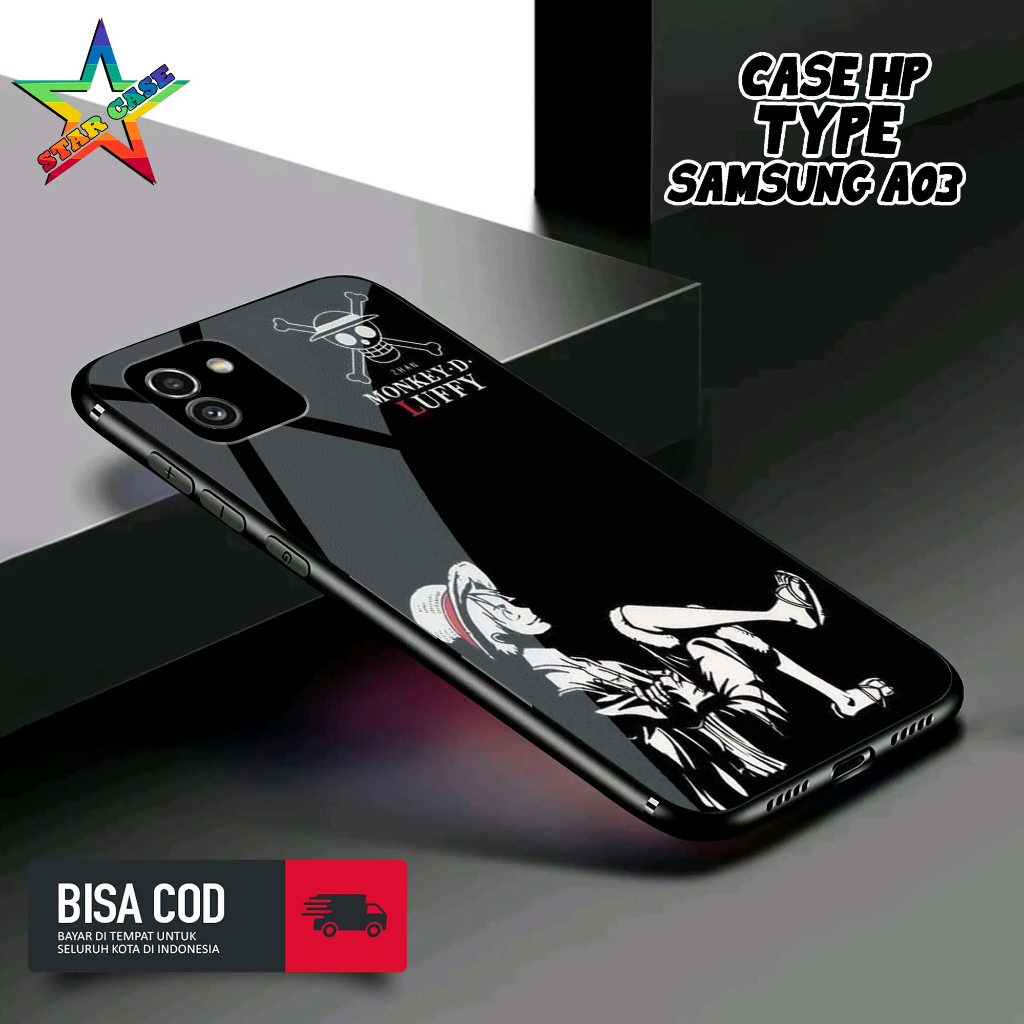 Case Samsung A03 Motif [ANIME OP] Casing Samsung A03 TERBARU Hardcase Glossy Kilau 2D Case Hp Samsun