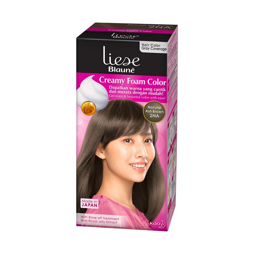 Liese Blaune Creamy Foam Hair Color Natural Ash Brown 2Na