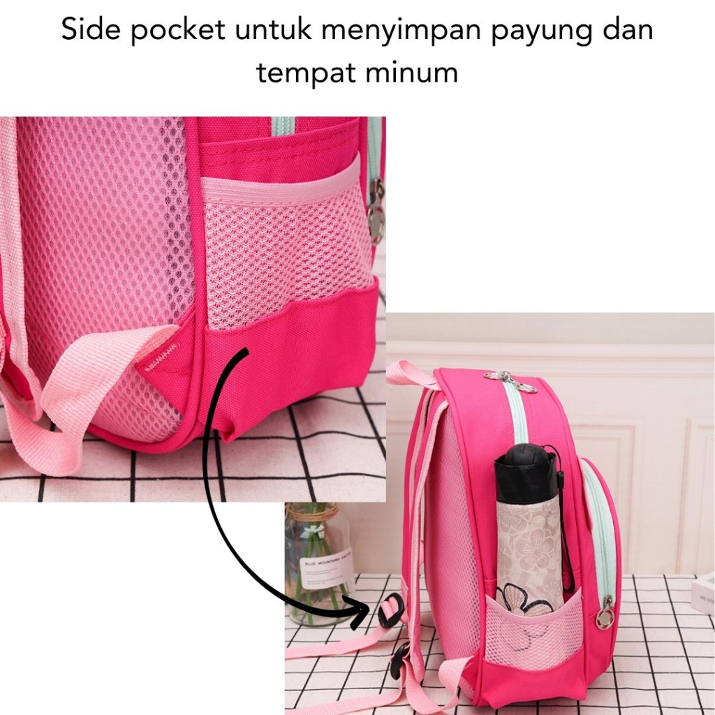 [MONA] Tas Ransel Anak Sekolah Karakter Imut dan Lucu Cocok Buat TK dan PAUD Kualitas Import Premium -M0227