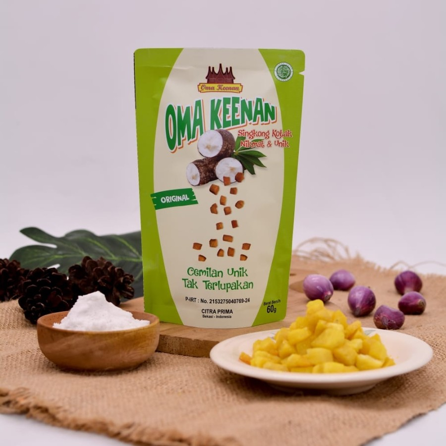 

Kripik Singkong Kotak Oma Keenan. Cemilan lezat Bergizi 100G - ORIGINAL