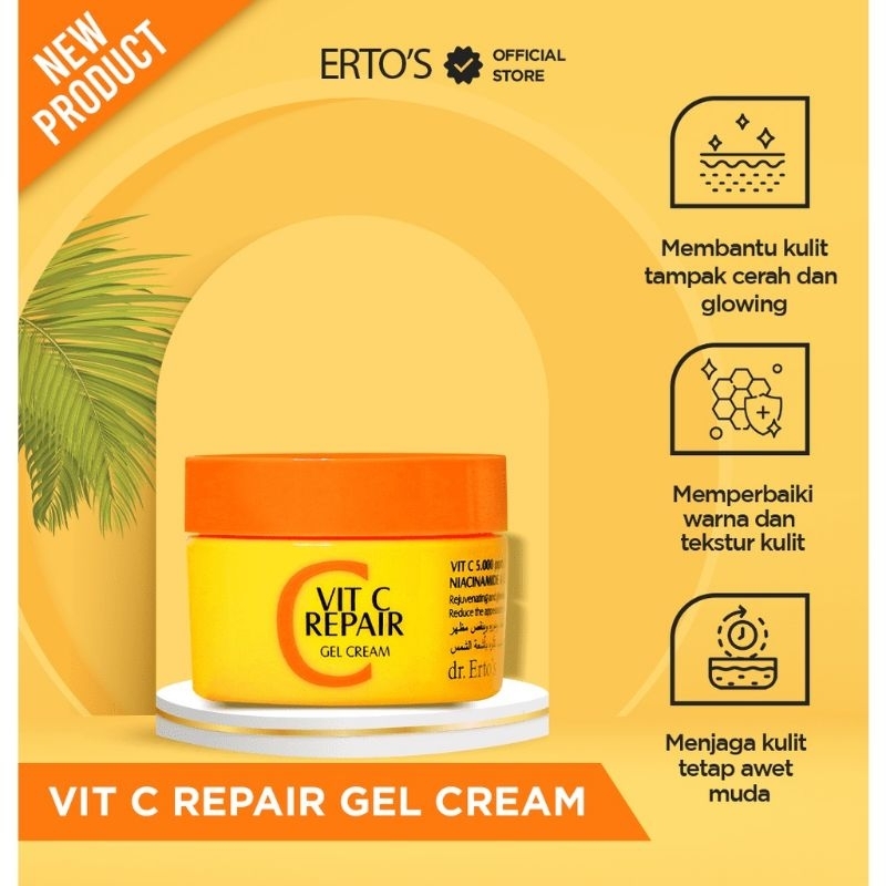ERTOS VIT C REPAIR GEL CREAM ORIGINAL BPOM