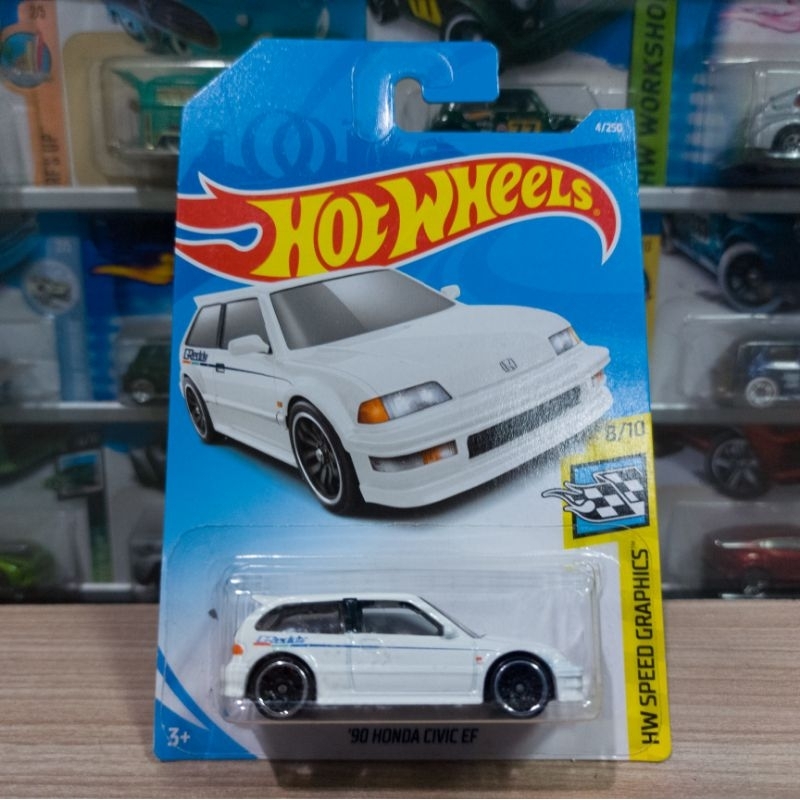 Hot Wheels 90 Honda Civic EF - Greedy White