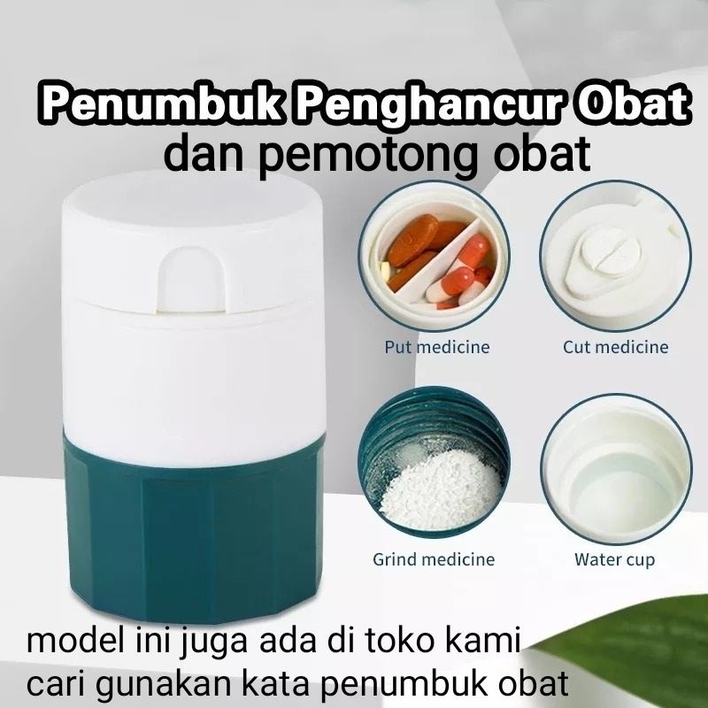 Alat Pemotong Obat Pill Cutter Box Kotak Tempat Obat Alat Potong Obat