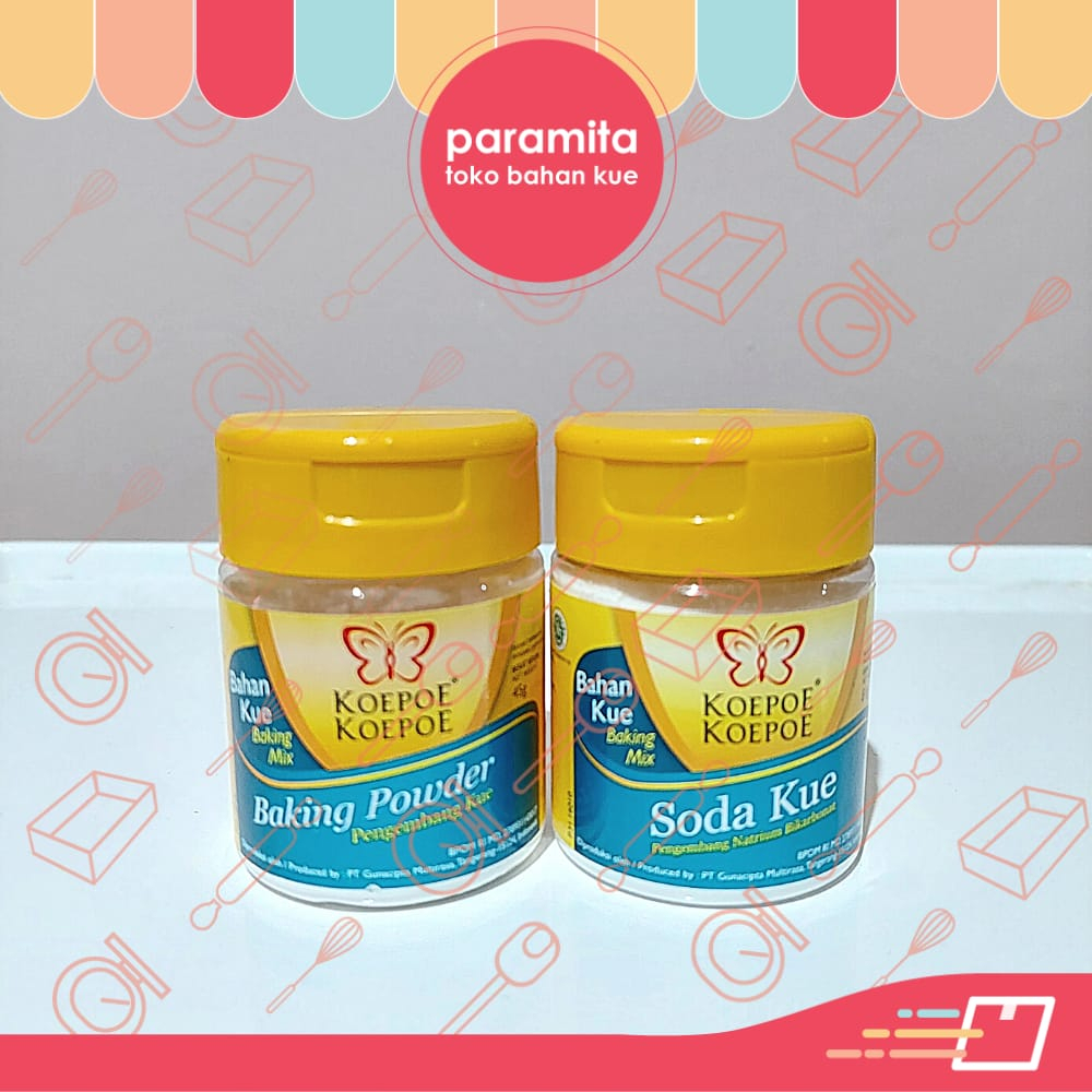 

Koepoe Koepoe Bahan Kue Baking Powder 45 gr / Soda Kue 81 gr