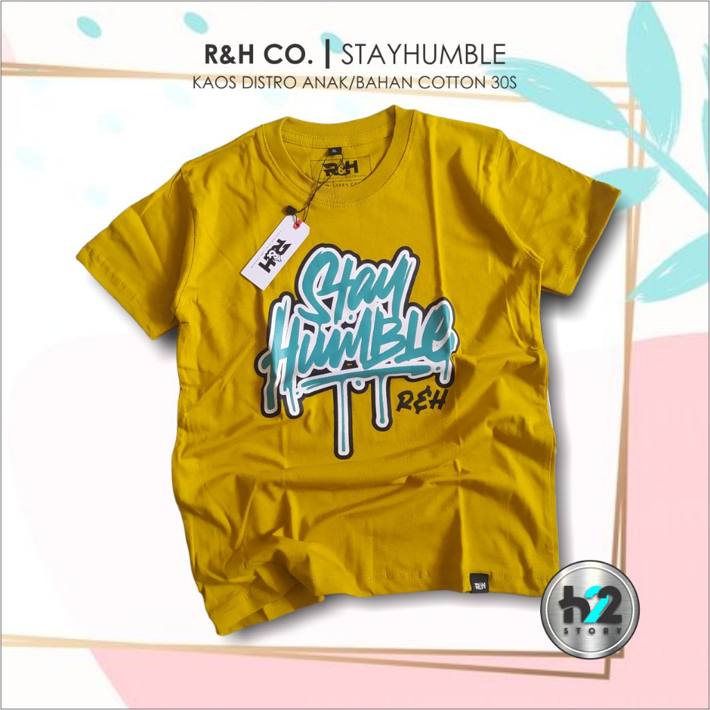 Kaos Anak Distro Baju Anak Distro Bahan Cotton 30S  Kekinian By H22Story