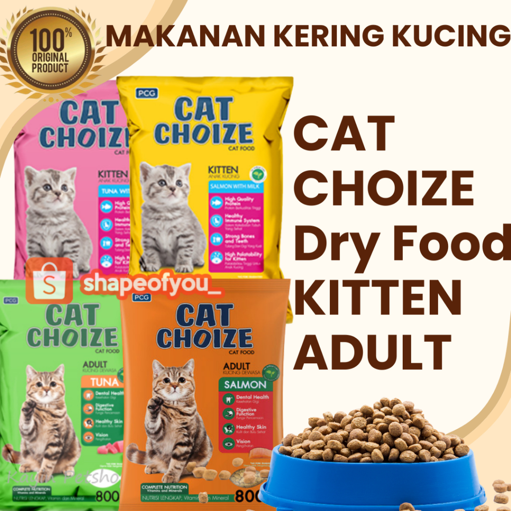 Cat Choize Kitten Catchoize Plus Makanan Kucing Kering Cat Choice Freshpack Dry Food
