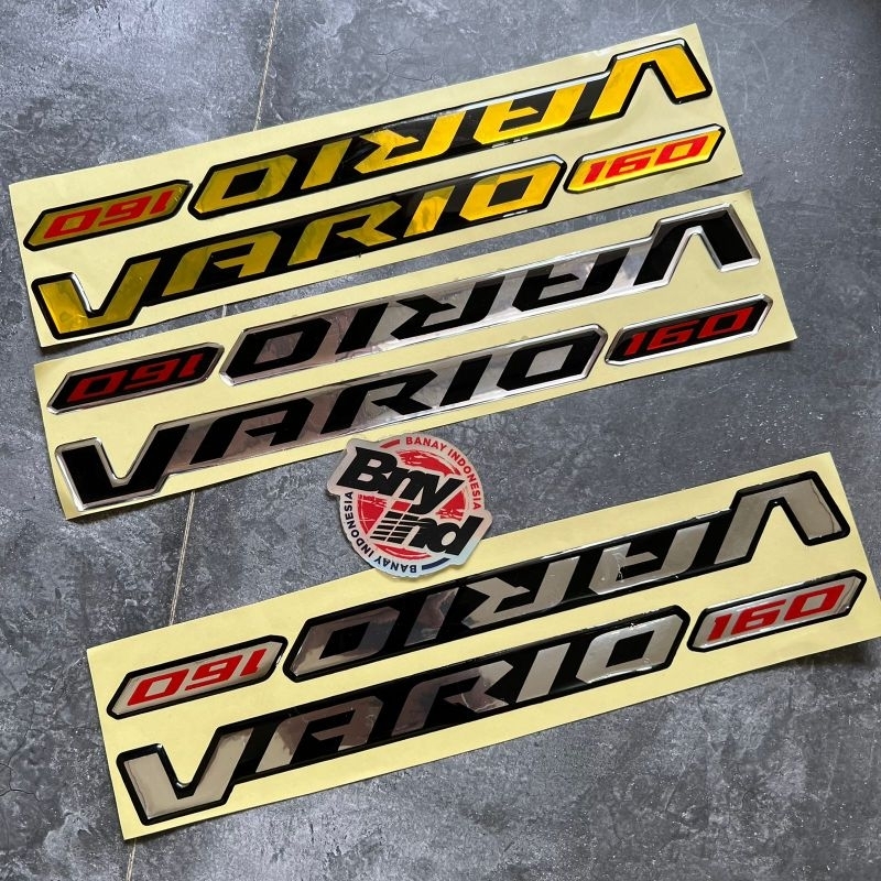 Sticker Stiker Emblem VARIO 160 Timbul