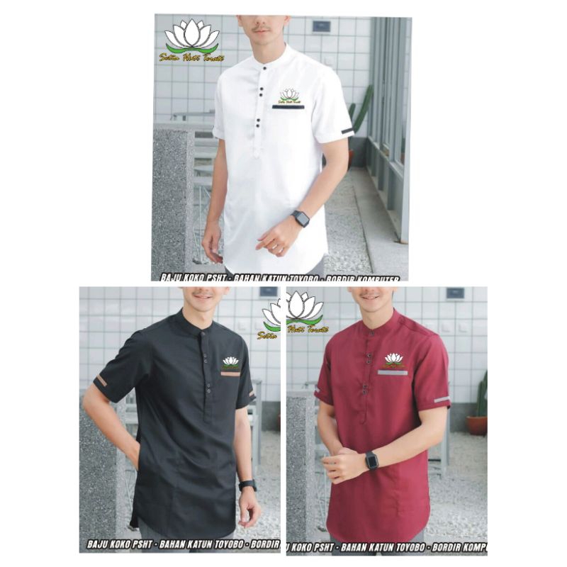KEMEJA KOKO TOYOBO KURTA PSHT BORDIR-KEMEJA KOKO TOYOBO SH TERATE