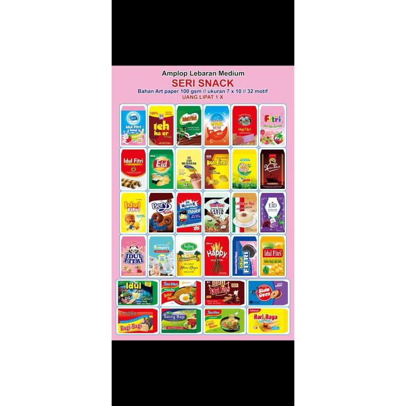 

amplop THR motif snack