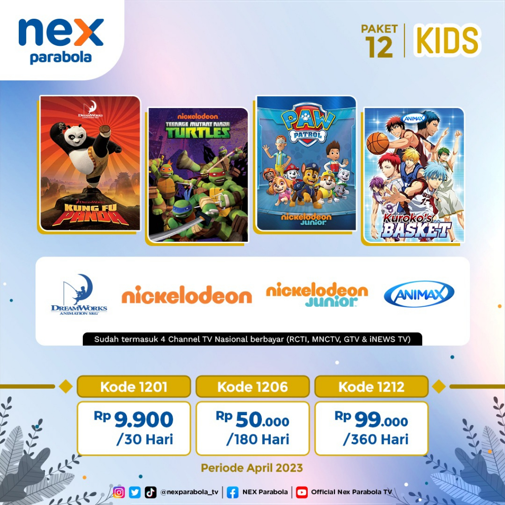 Promo Paket KIDS Nex Parabola 30 Hari.