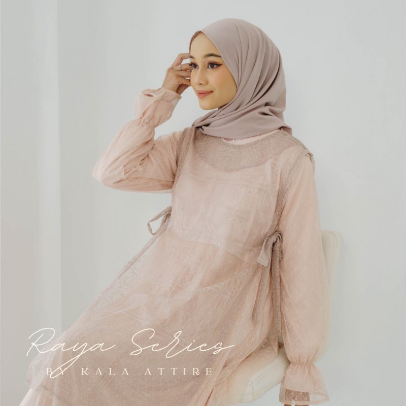 Jaeda Series Dress Pesta Outer Vest Brokat