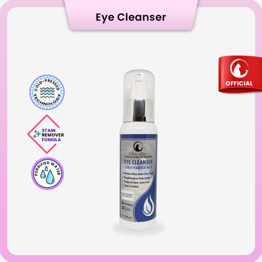 Olive Care Eye Cleanser Obat Pembersih Mata Kucing Belekan Kotor Debu