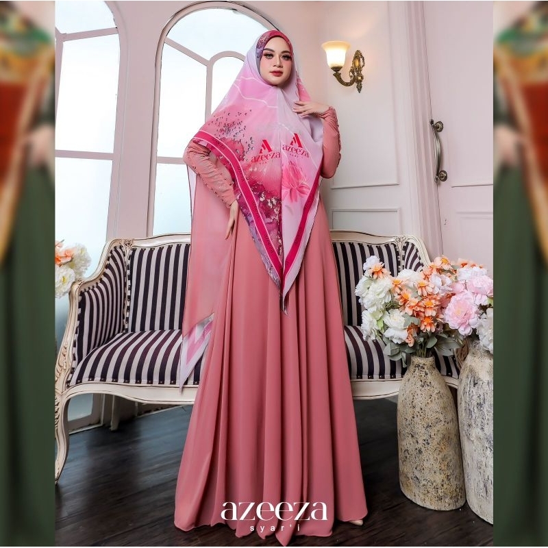 (COD) New Gamis Syari Mahalini by Azeeza Syari