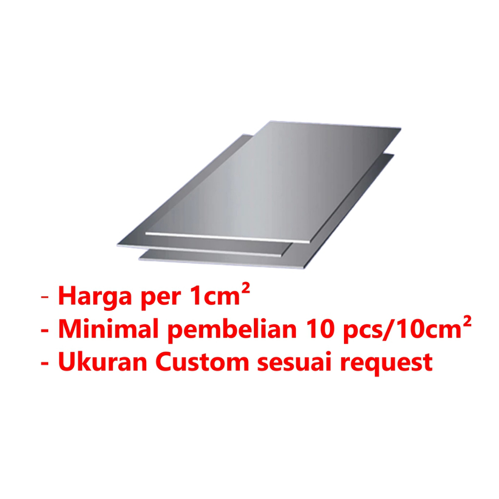 [HAEBOT] Plat Aluminium 5052 T10 10mm Alumunium Plate Ukuran Custom Lembaran Tebal Anti Karat Korosi Per 1 cm